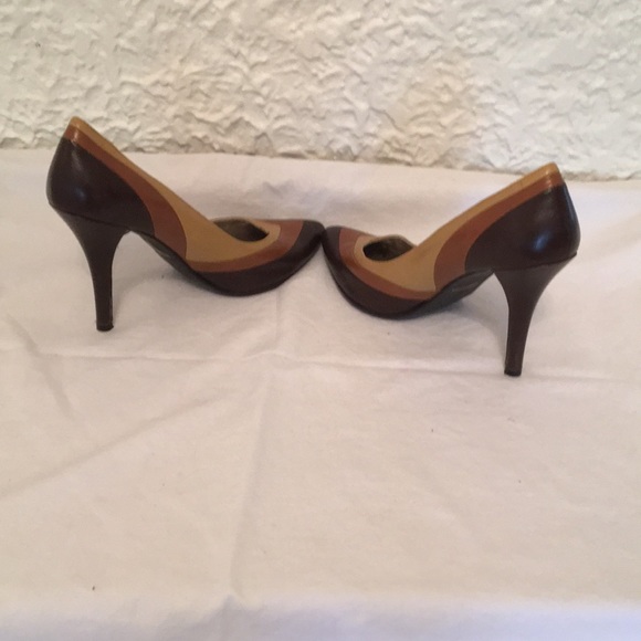 Maripe brown leather heels - Picture 5 of 9